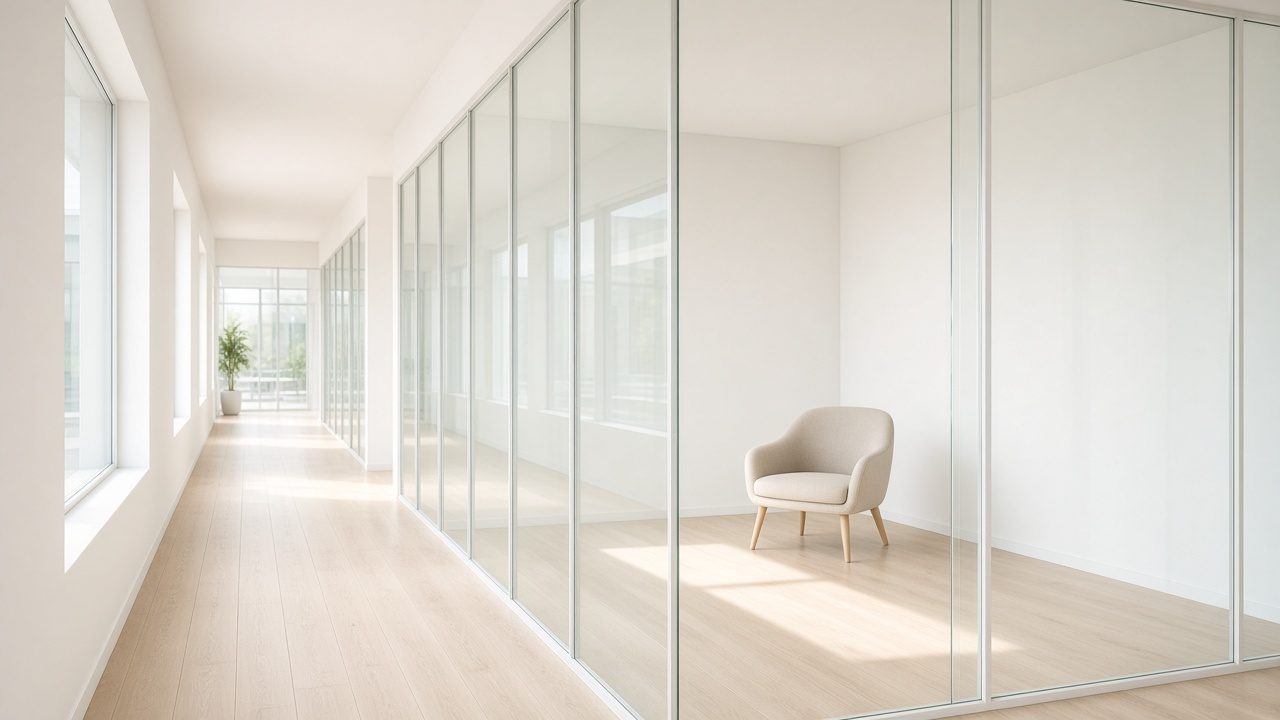 Glass partitions
