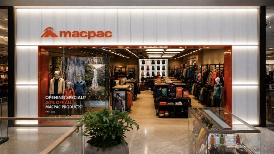 Macpac retail fitout